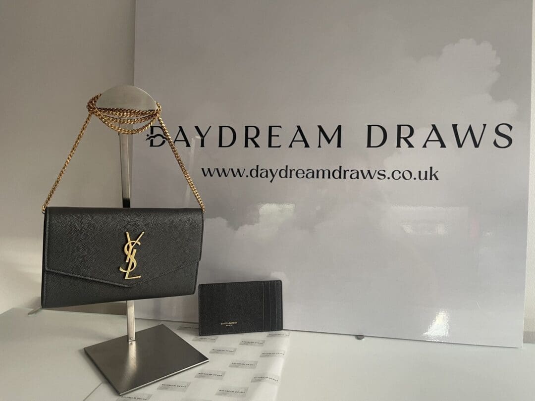 Yves Saint Laurent (YSL) Grey Uptown Chain Wallet (RRP £1110) - Image 2