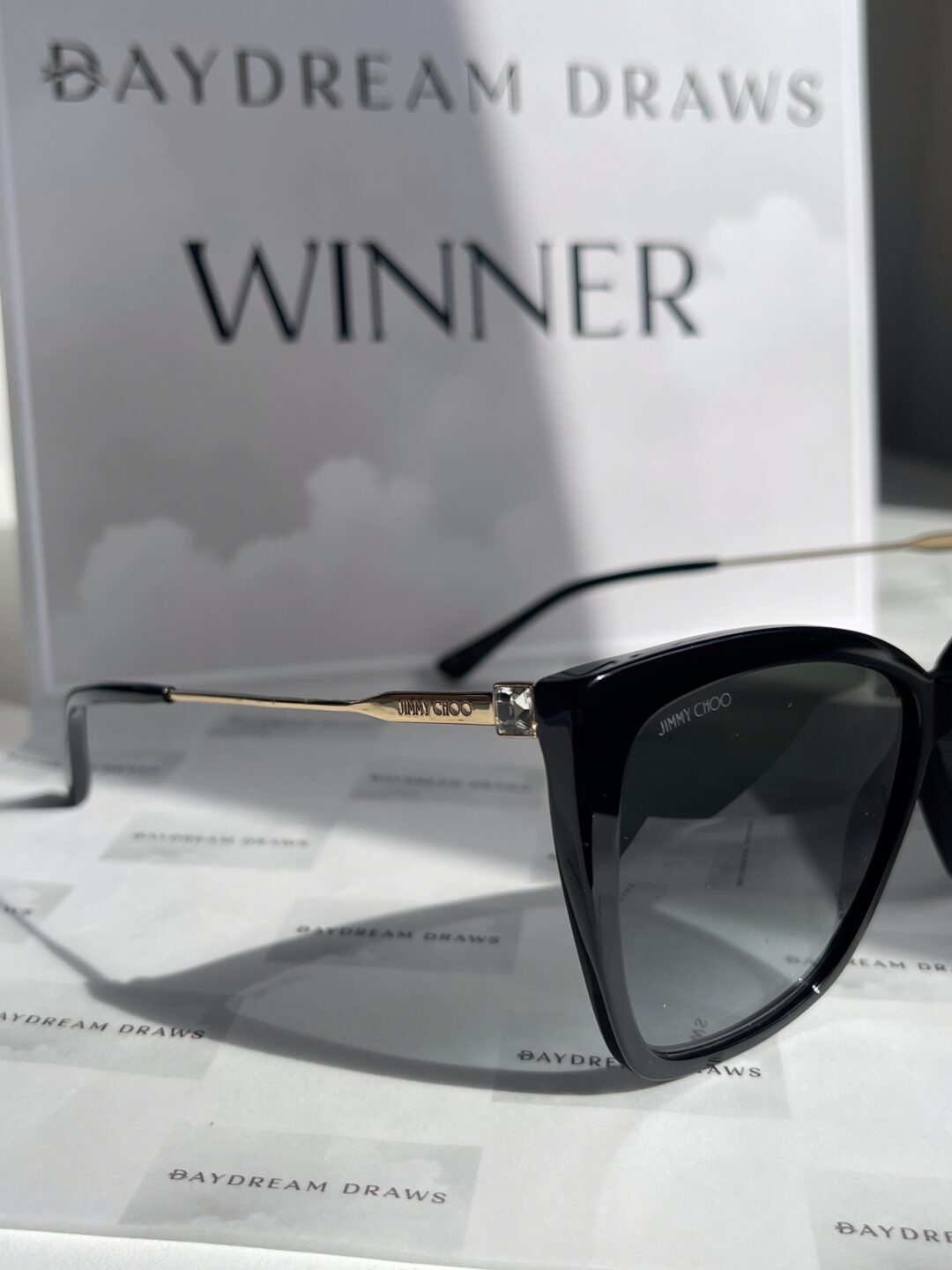 ENDING TODAY JIMMY CHOO  Black and Gold Sunglasses (£295) - Image 2