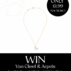 WIN The Van Cleef & Arpels Sweet Alhambra Mother of Pearl Butterfly Pendant
