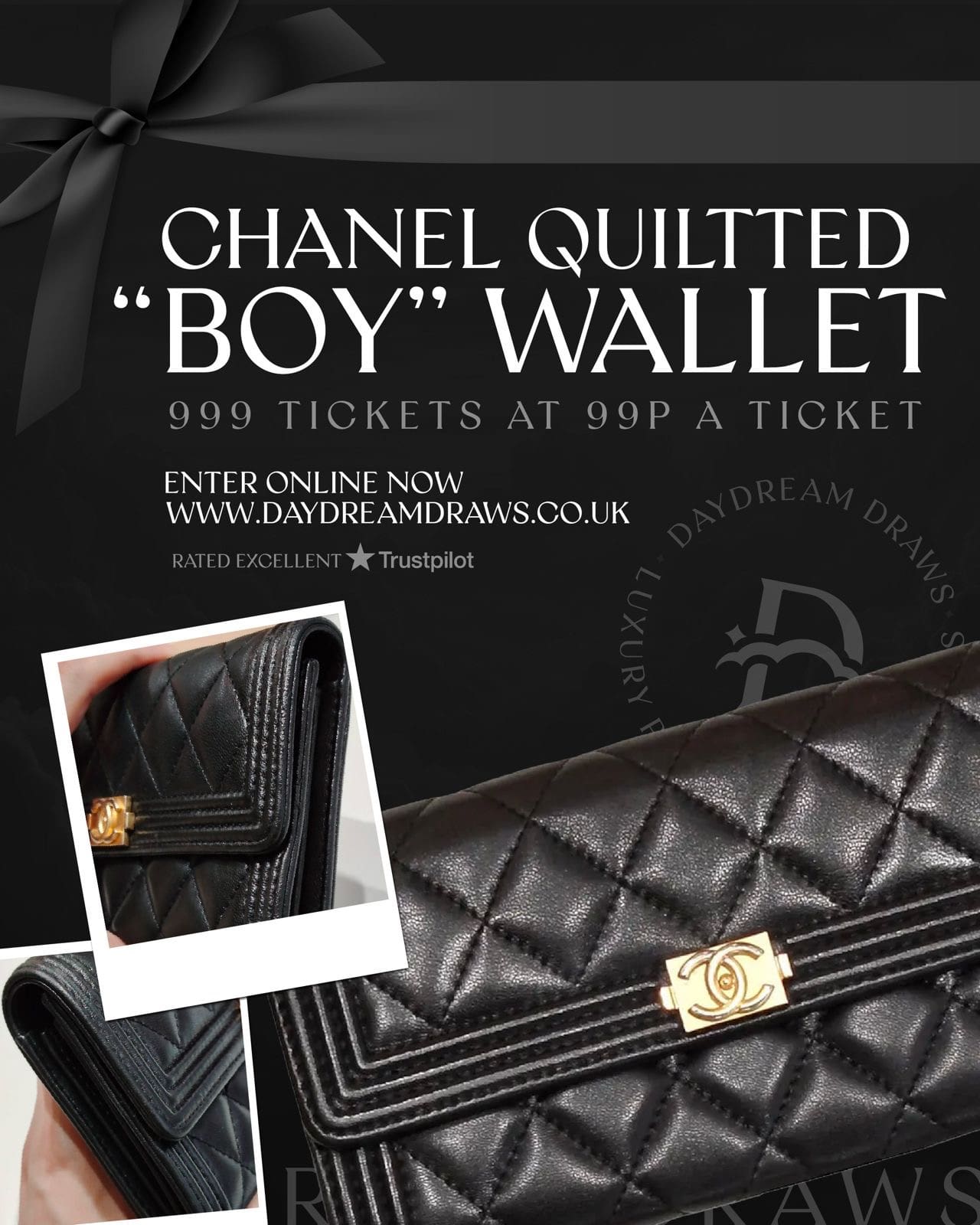 chanel boy wallet purse