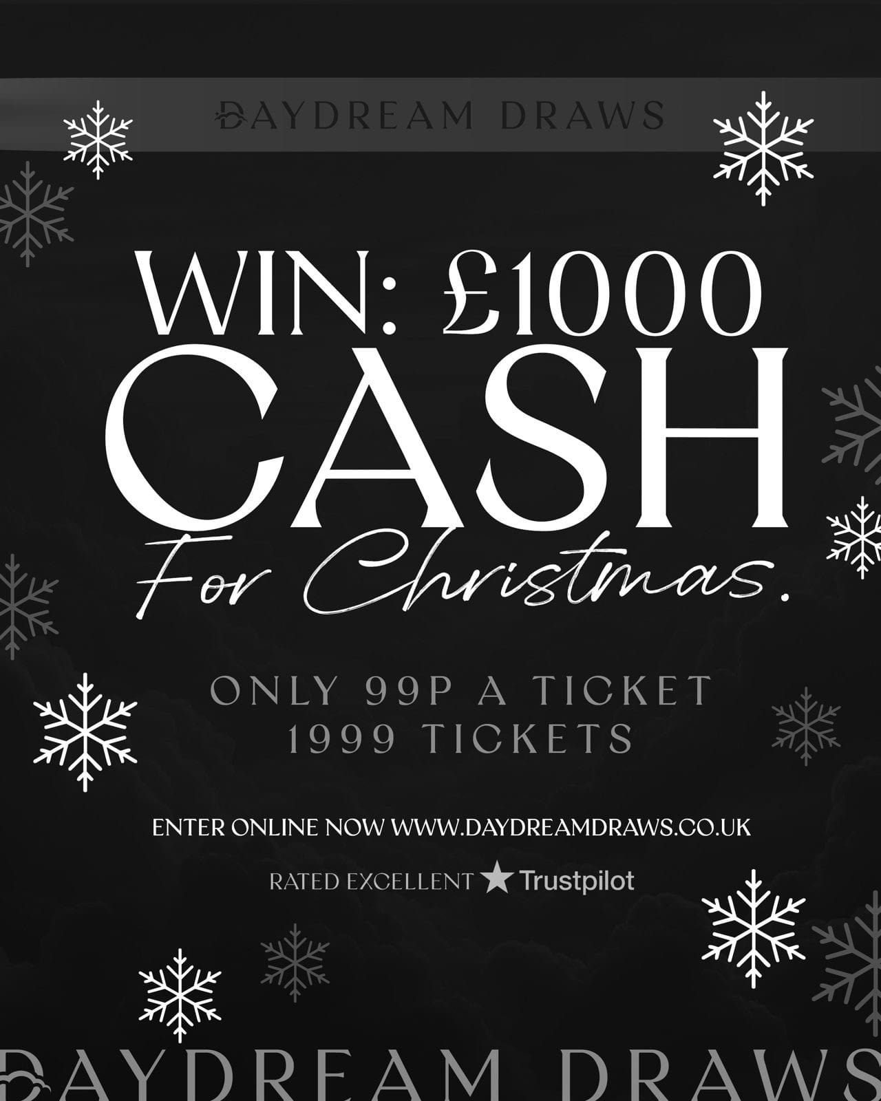 WIN CASH £1,000 FOR 99P