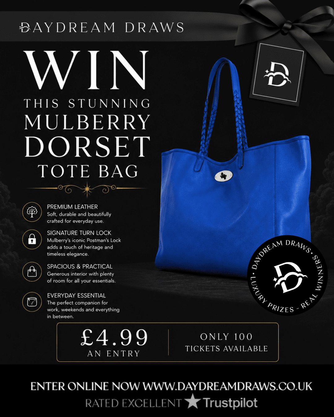 BLUE MULBERRY DORSET TOTE BAG PRIZE